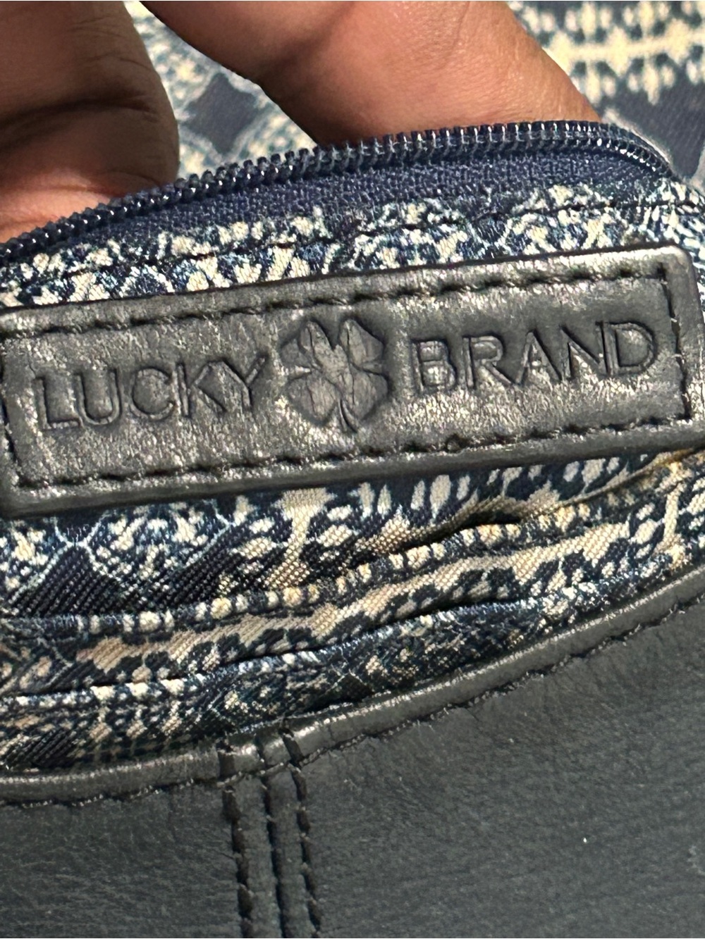 Black Leather Fringe Crossbody Bag Lucky Brand - Picture 4 of 9